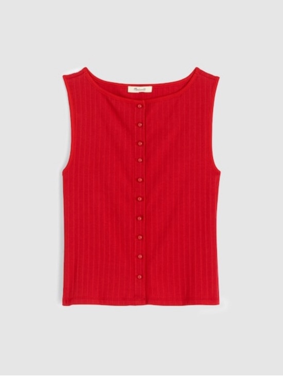 Madewell Tops - Madewell Ribbed Crewneck Shell Top